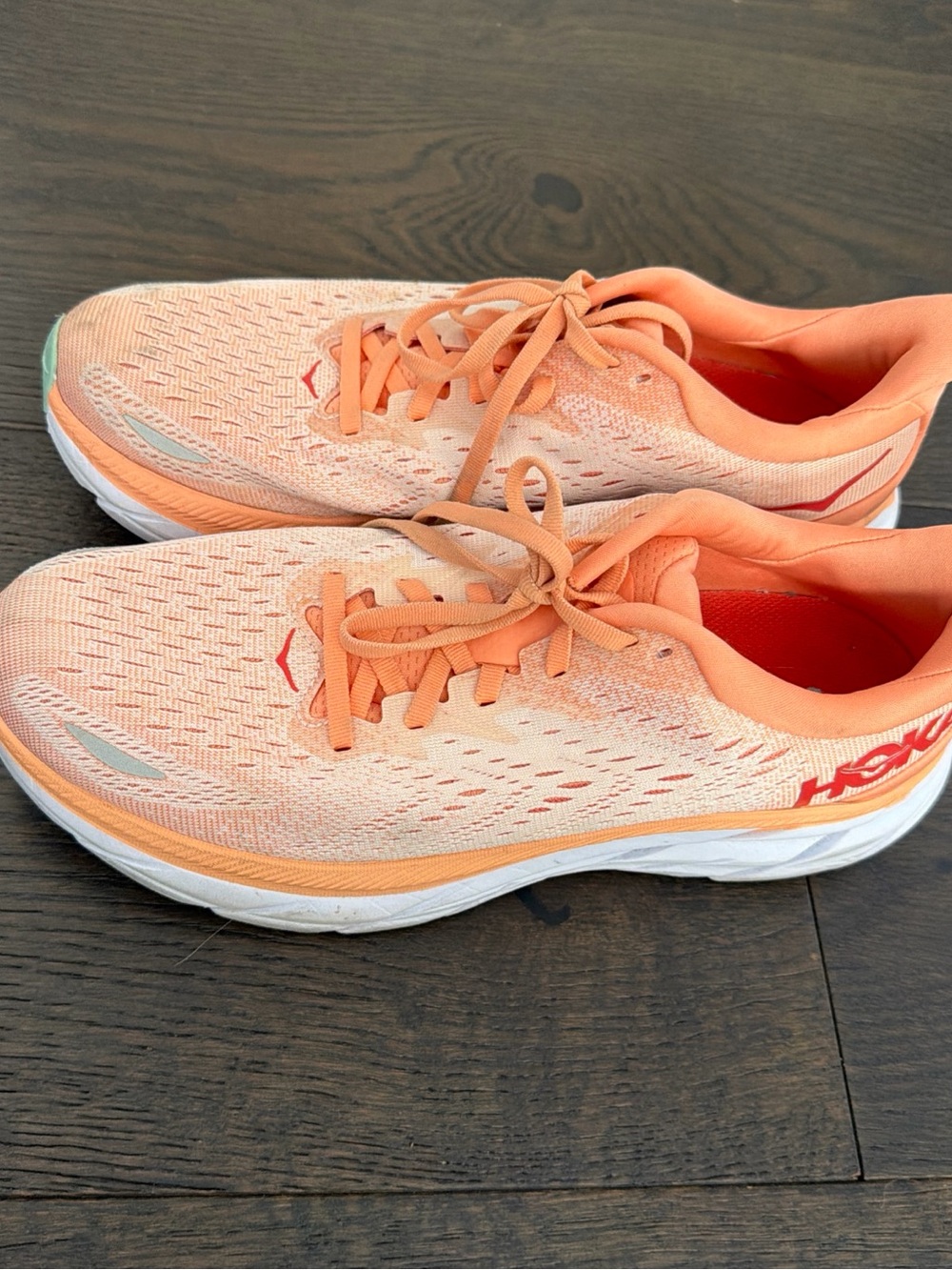 Hoka Women's Running Shoes in Peach Orange